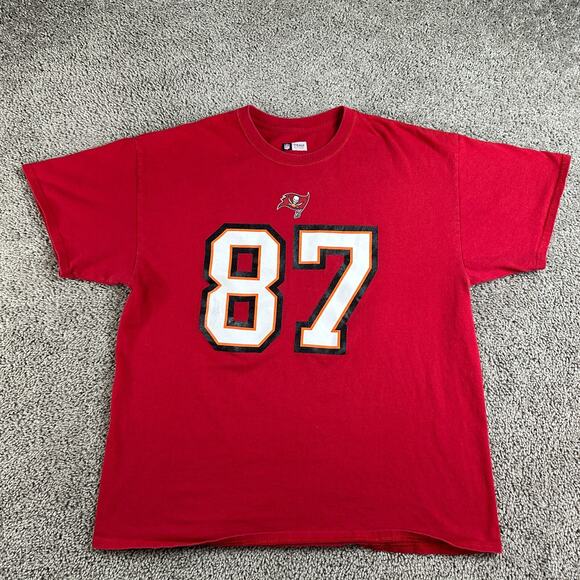 Tampa Bay Buccaneers Shirt Mens Extra Large Red NFL Football Rob Gronkowski #87 - Picture 1 of 10